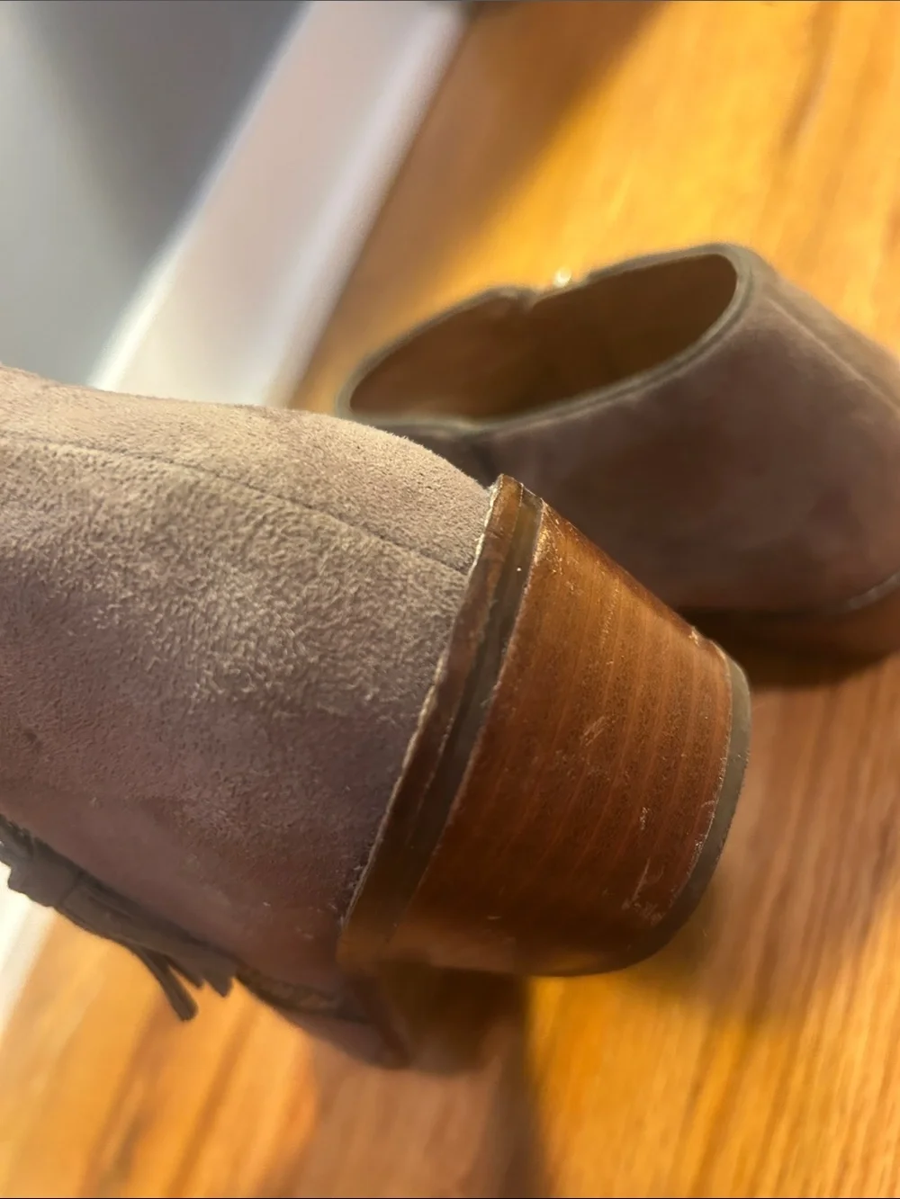 Vionic Suede Ankle Boots with Side Zip